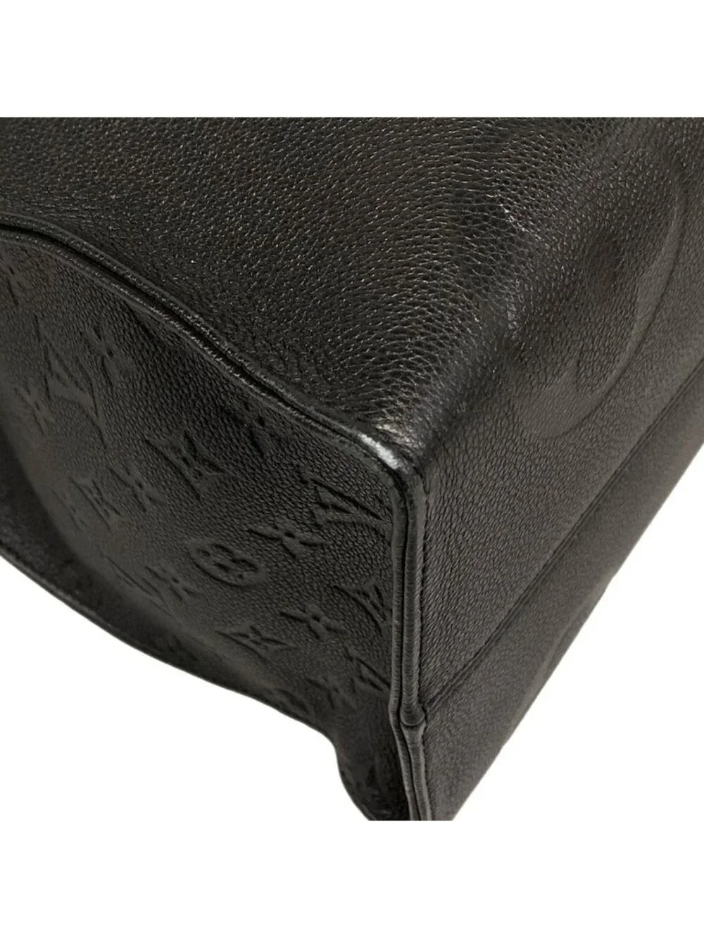 Louis Vuitton Tote Monogram Empreinte On The Go GM Noir Leather Cowhide
